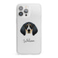 Bluetick Coonhound Personalised iPhone 13 Pro Max Clear Bumper Case