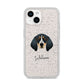 Bluetick Coonhound Personalised iPhone 14 Glitter Tough Case Starlight