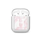 Blush Marble Custom Initial Personalised AirPods Case