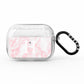 Blush Marble Custom Initial Personalised AirPods Pro Glitter Case