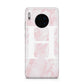 Blush Marble Custom Initial Personalised Huawei Mate 30