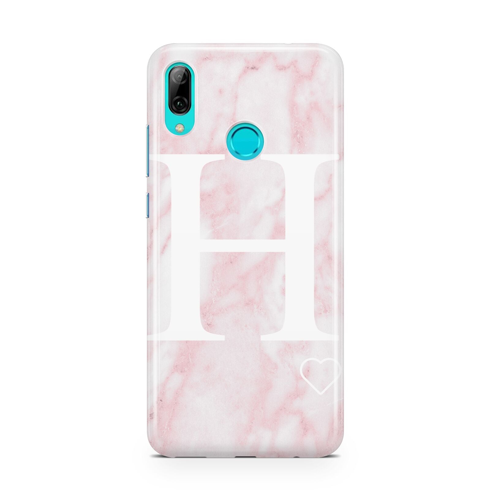 Blush Marble Custom Initial Personalised Huawei P Smart 2019 Case