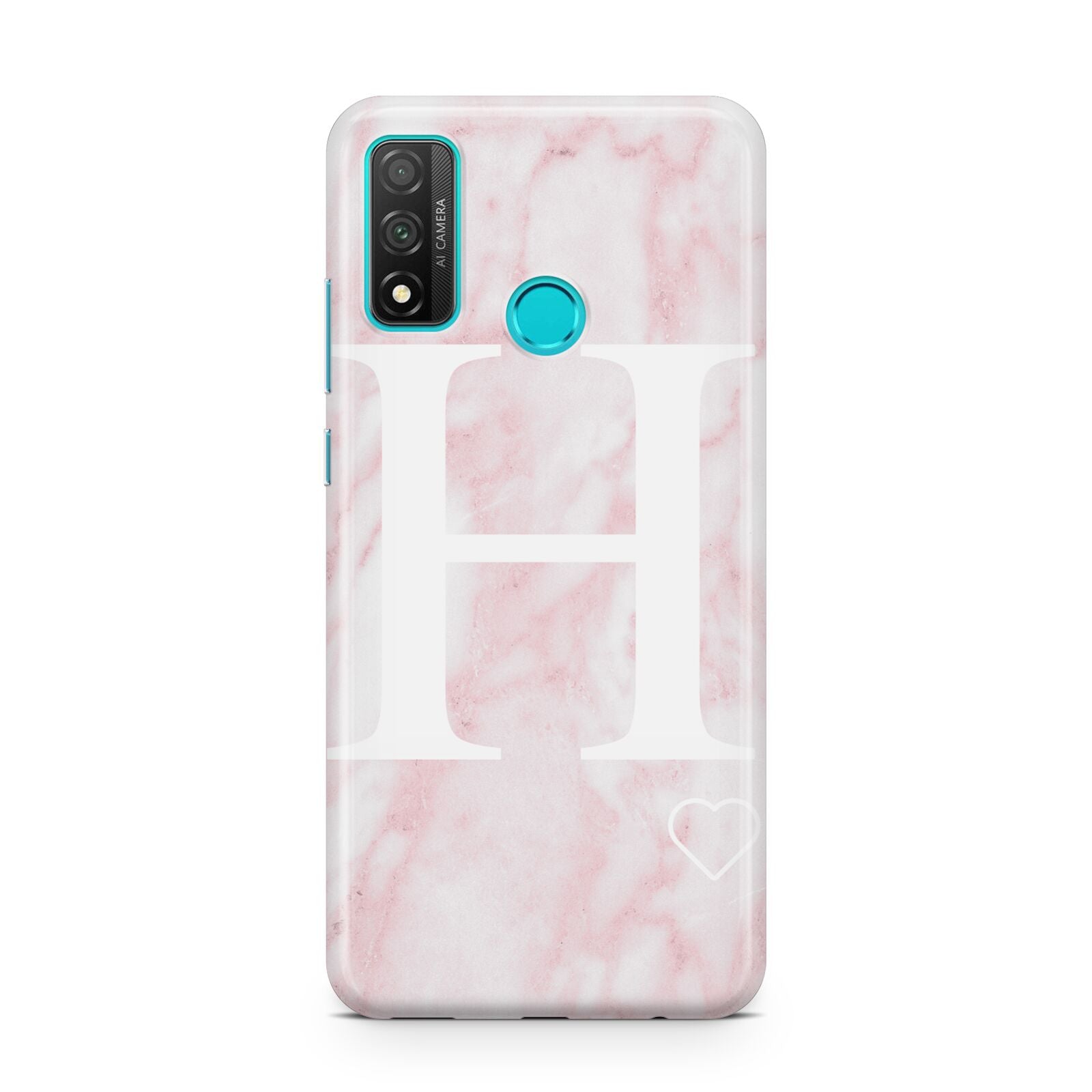 Blush Marble Custom Initial Personalised Huawei P Smart 2020