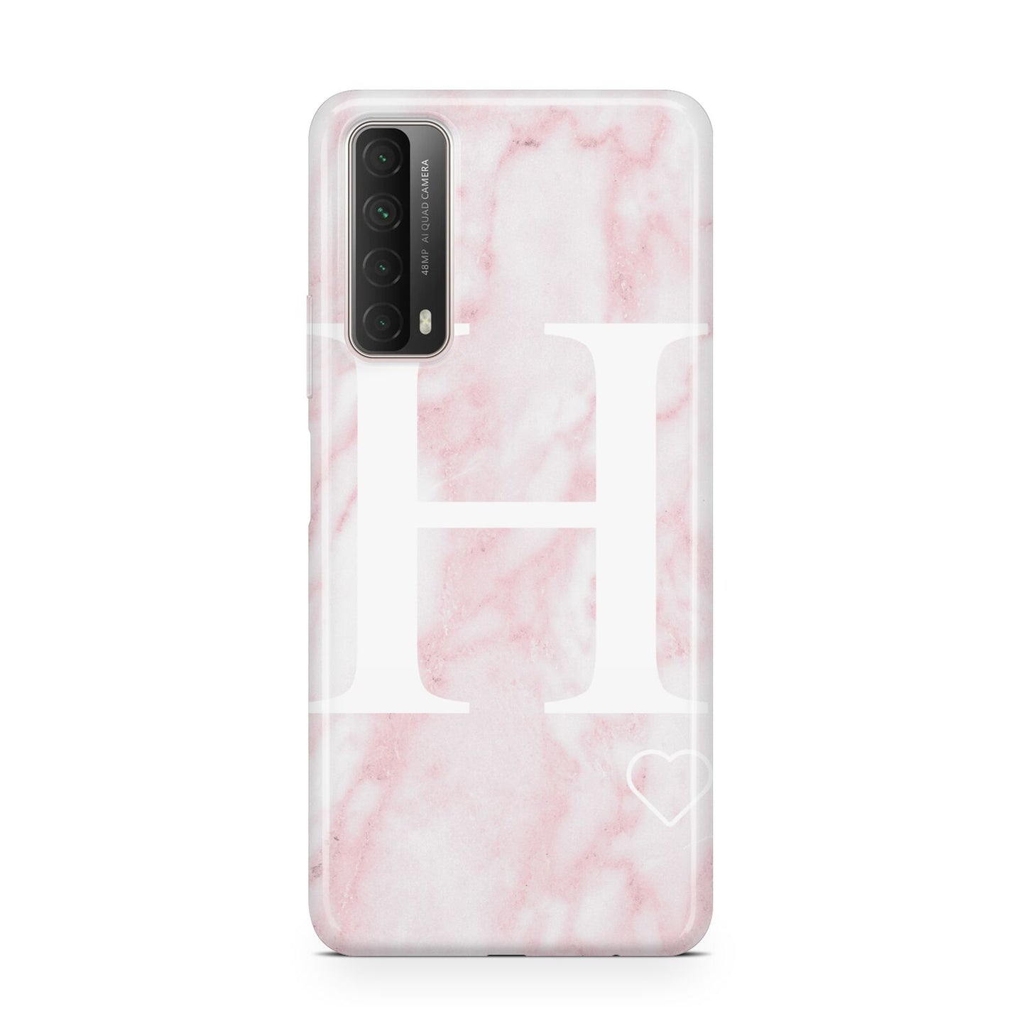 Blush Marble Custom Initial Personalised Huawei P Smart 2021