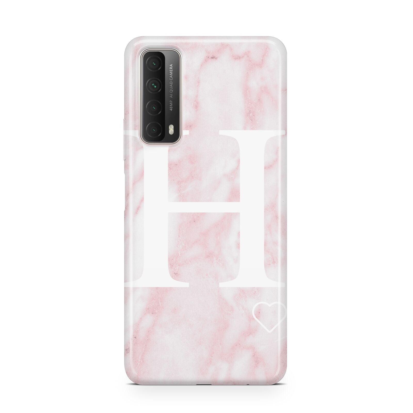 Blush Marble Custom Initial Personalised Huawei P Smart 2021