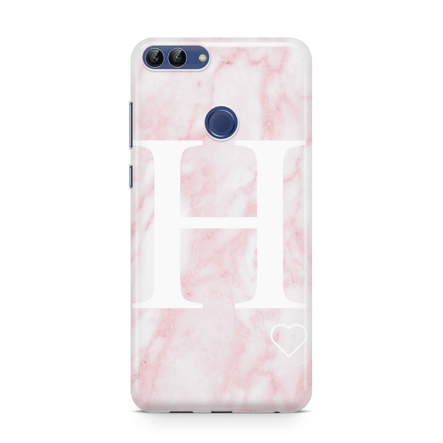Blush Marble Custom Initial Personalised Huawei P Smart Case