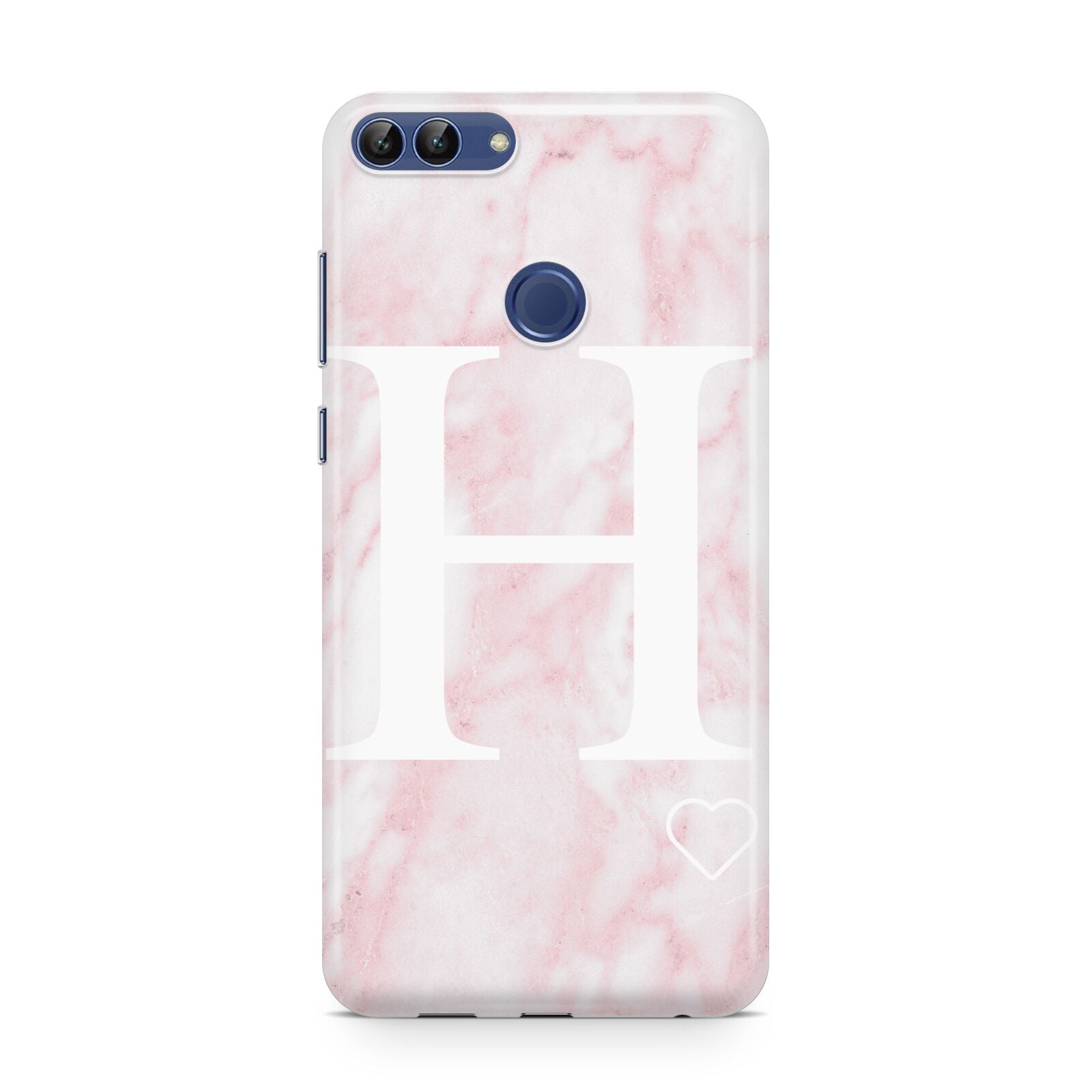 Blush Marble Custom Initial Personalised Huawei P Smart Case