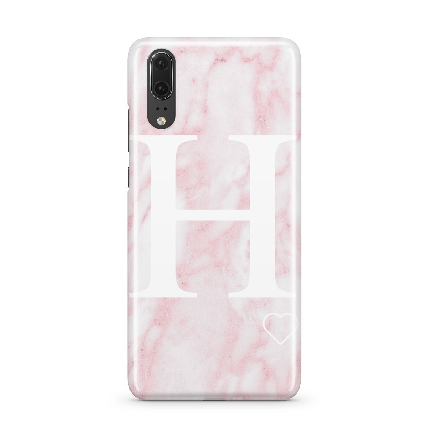 Blush Marble Custom Initial Personalised Huawei P20 Phone Case