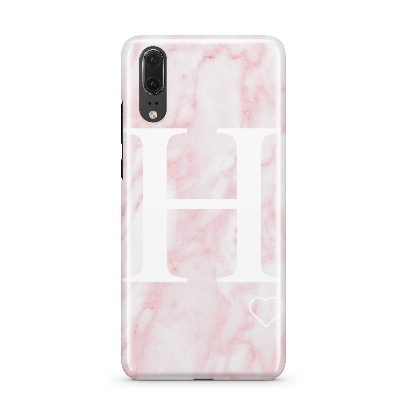 Blush Marble Custom Initial Personalised Huawei P20 Phone Case