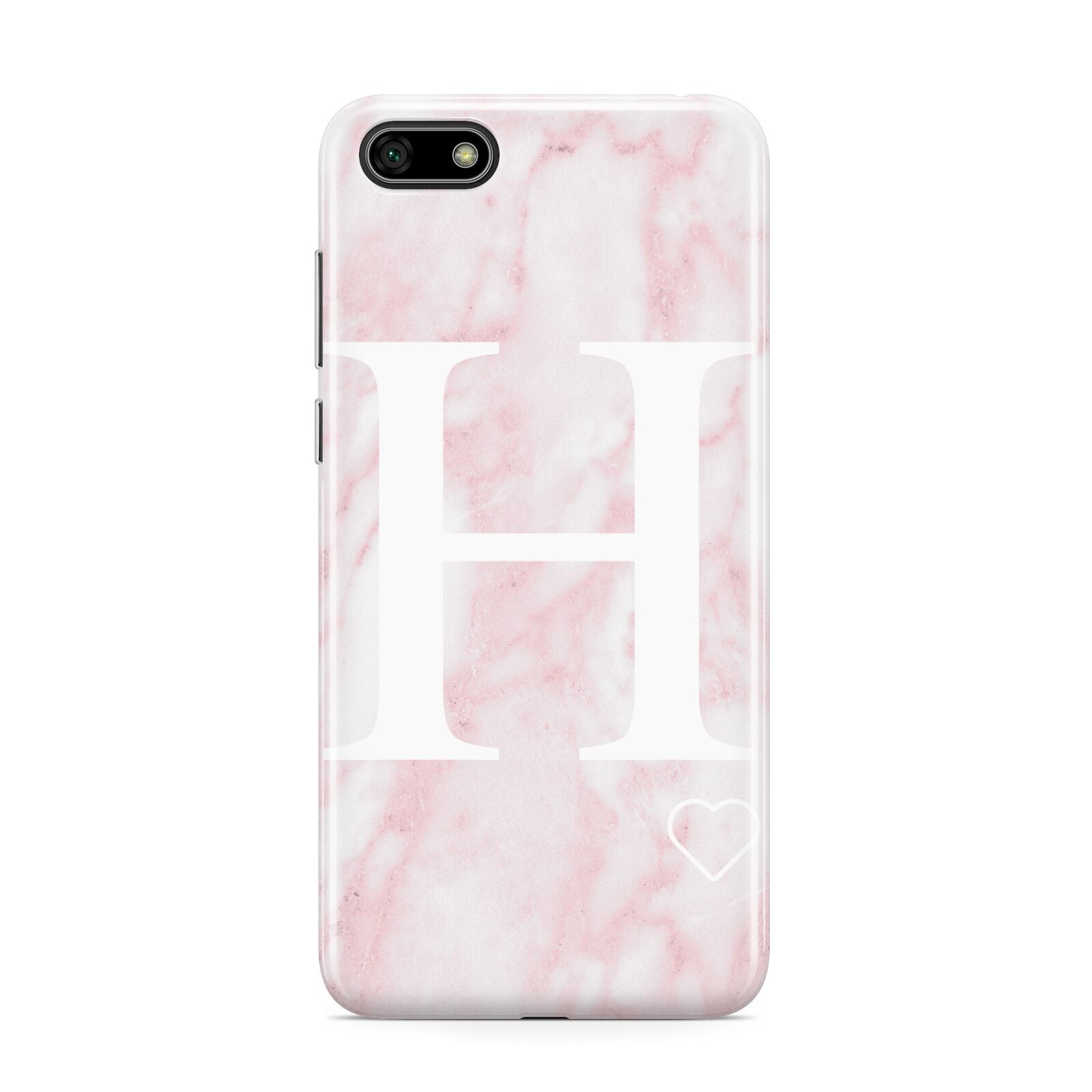 Blush Marble Custom Initial Personalised Huawei Y5 Prime 2018 Phone Case