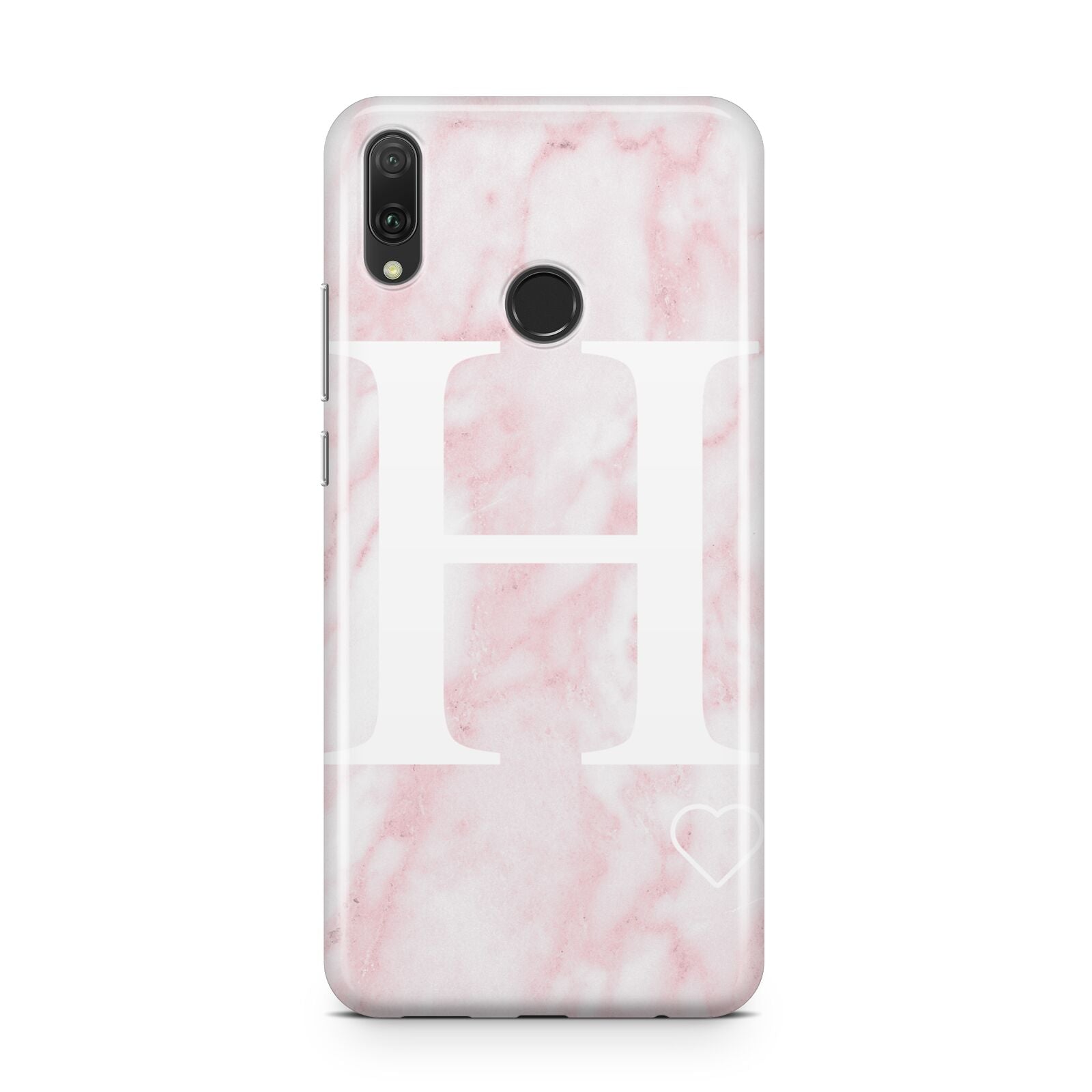 Blush Marble Custom Initial Personalised Huawei Y9 2019
