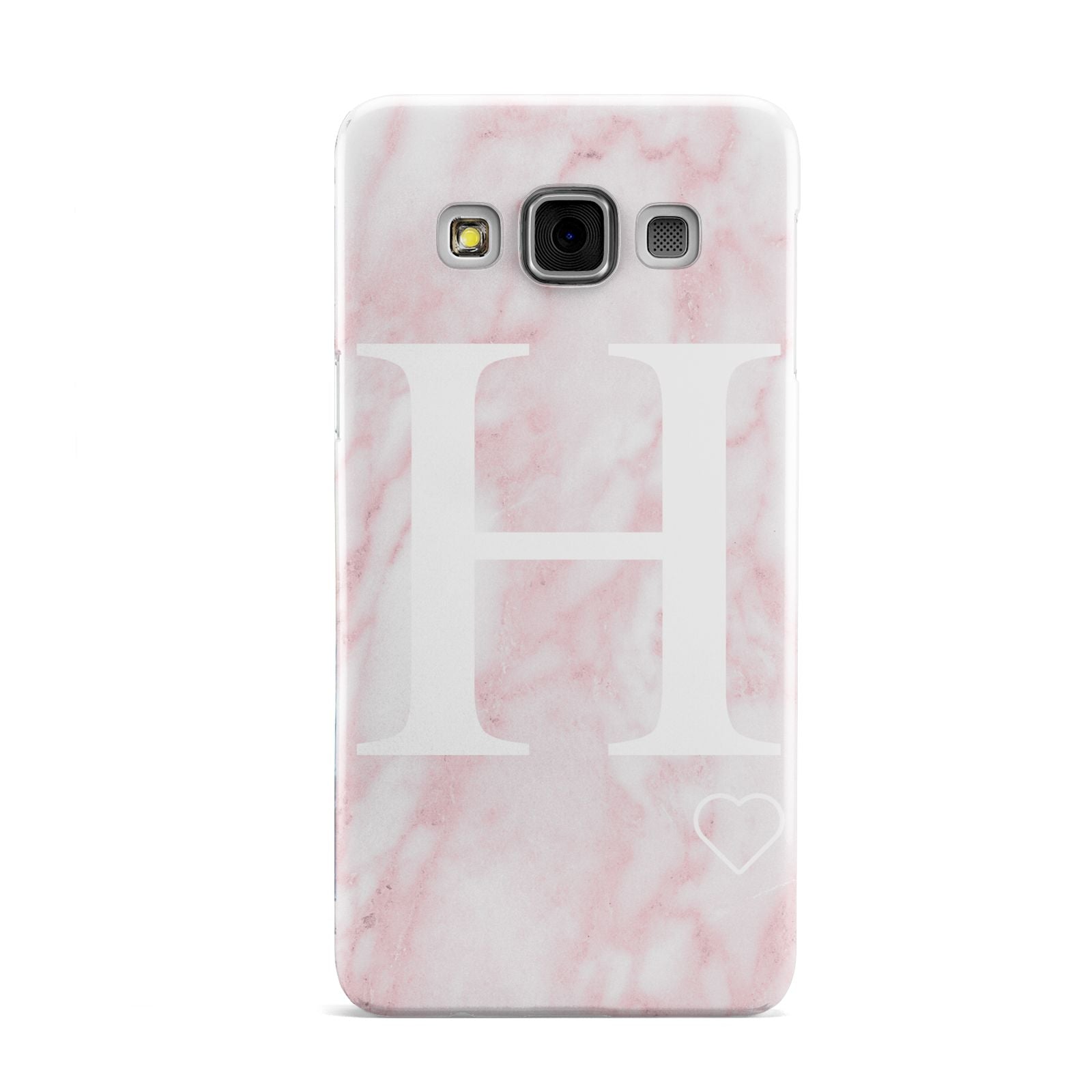 Blush Marble Custom Initial Personalised Samsung Galaxy A3 Case