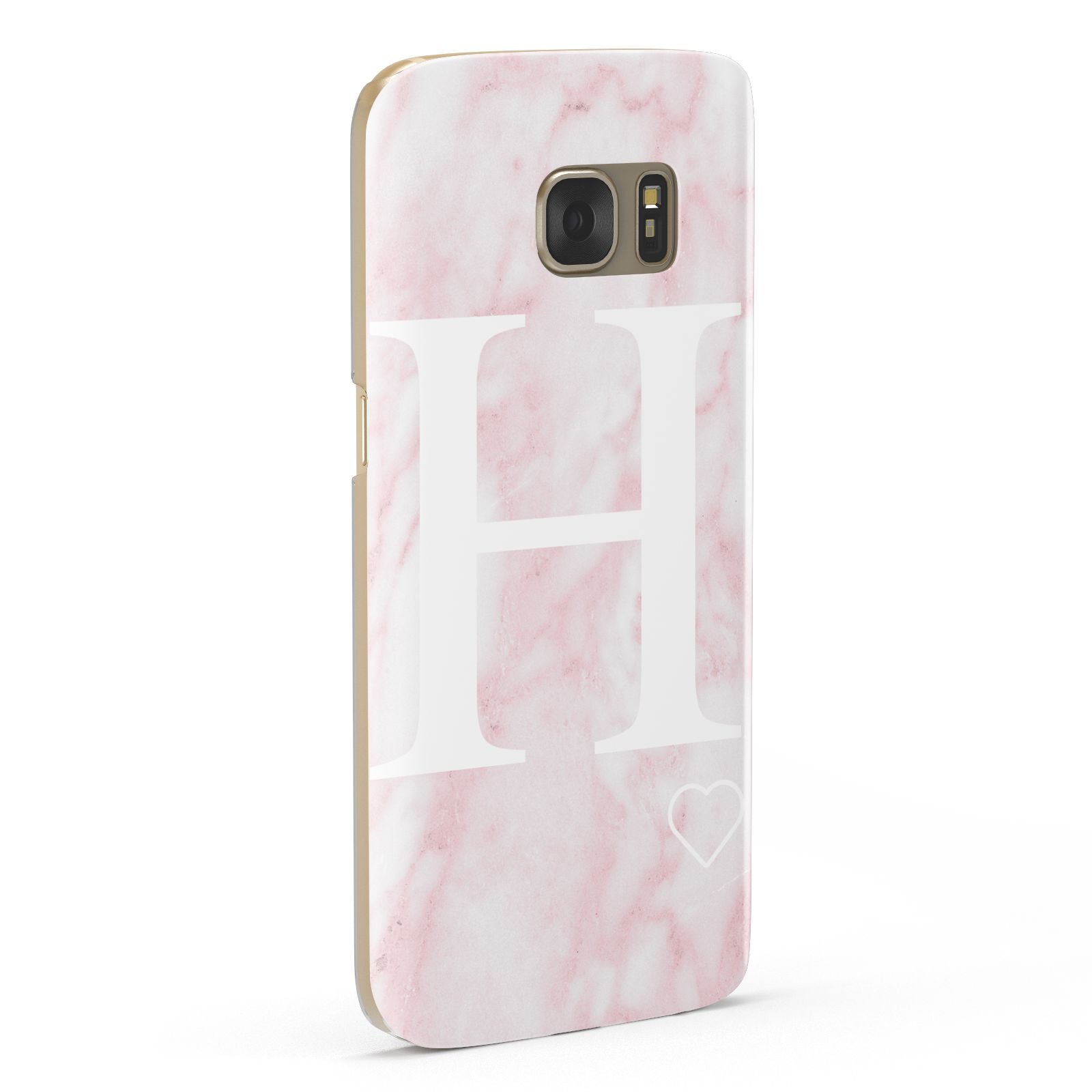 Blush Marble Custom Initial Personalised Samsung Galaxy Case Fourty Five Degrees