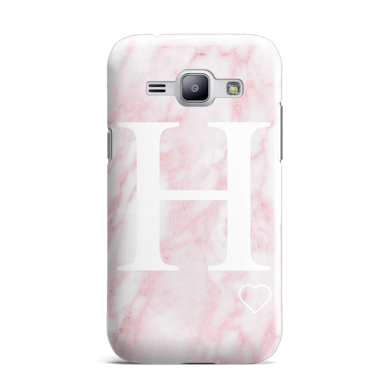 Blush Marble Custom Initial Personalised Samsung Galaxy J1 2015 Case