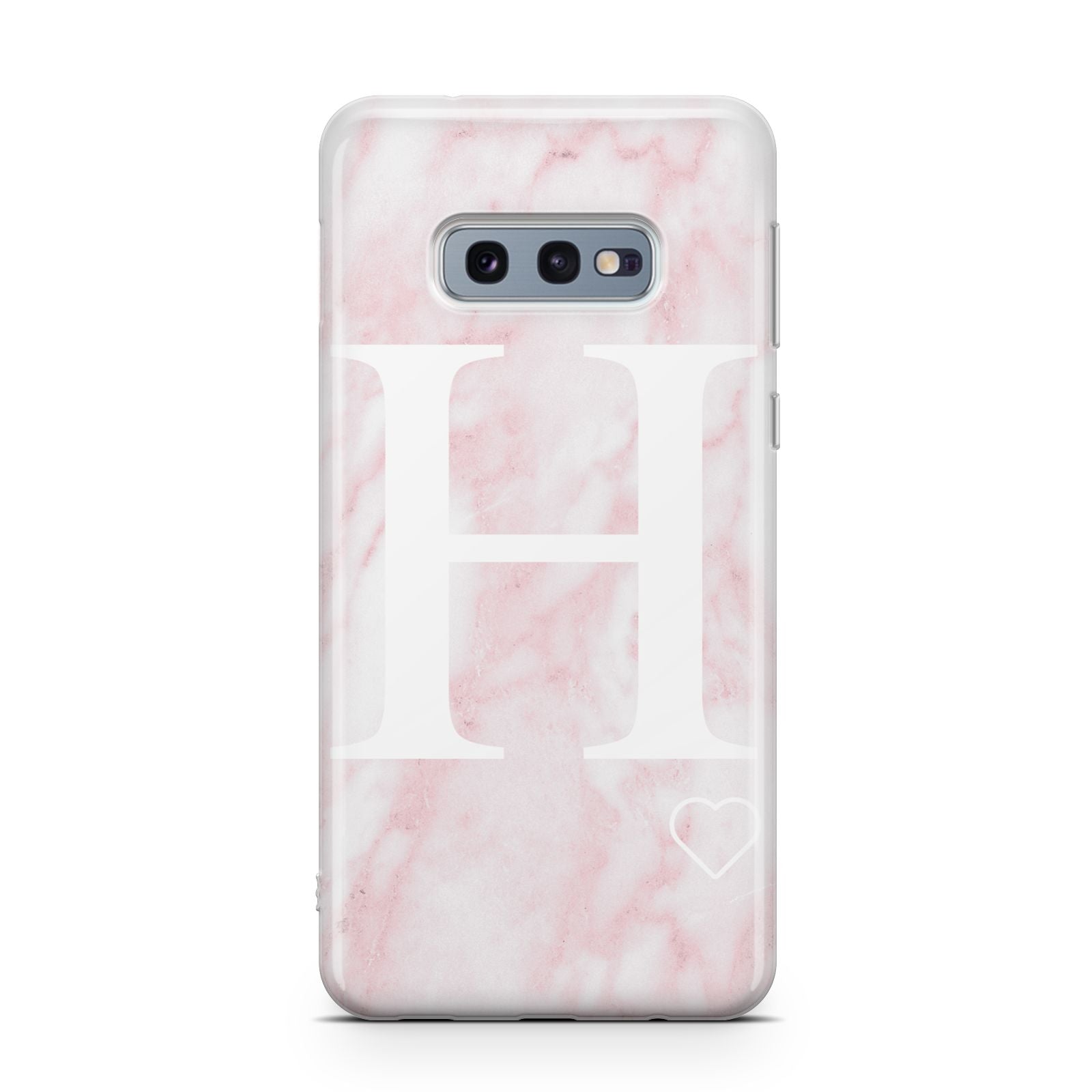 Blush Marble Custom Initial Personalised Samsung Galaxy S10E Case