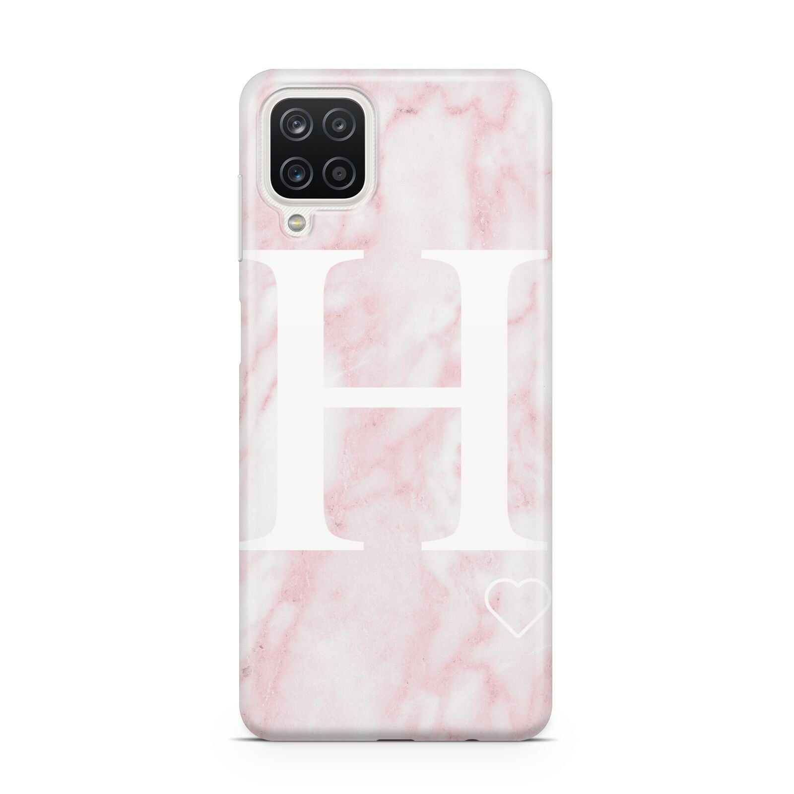 Blush Marble Custom Initial Personalised Samsung M12 Case