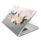 Blush Pink Personalised Name Floral Apple MacBook Case Side View