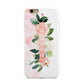 Blush Pink Personalised Name Floral Apple iPhone 6 3D Tough Case