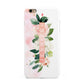 Blush Pink Personalised Name Floral Apple iPhone 6 Plus 3D Tough Case