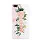 Blush Pink Personalised Name Floral Apple iPhone 7 8 Plus 3D Tough Case