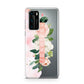 Blush Pink Personalised Name Floral Huawei P40 Phone Case