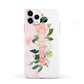 Blush Pink Personalised Name Floral iPhone 11 Pro 3D Tough Case