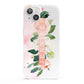 Blush Pink Personalised Name Floral iPhone 13 Full Wrap 3D Snap Case