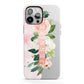 Blush Pink Personalised Name Floral iPhone 13 Pro Max Full Wrap 3D Tough Case