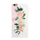 Blush Pink Personalised Name Floral iPhone 6 Plus 3D Snap Case on Gold Phone