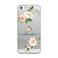 Blush Pink Rose Floral Personalised Apple iPhone 5 Case
