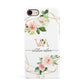 Blush Pink Rose Floral Personalised Apple iPhone 7 8 3D Snap Case