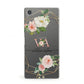 Blush Pink Rose Floral Personalised Sony Xperia Case