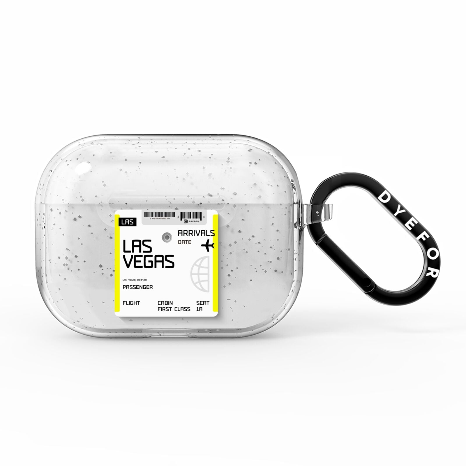 Boarding Pass AirPods Pro Glitter Case