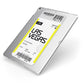 Boarding Pass Apple iPad Case on Silver iPad Side View