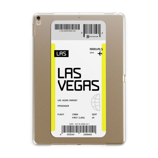 Boarding Pass Apple iPad Gold Case