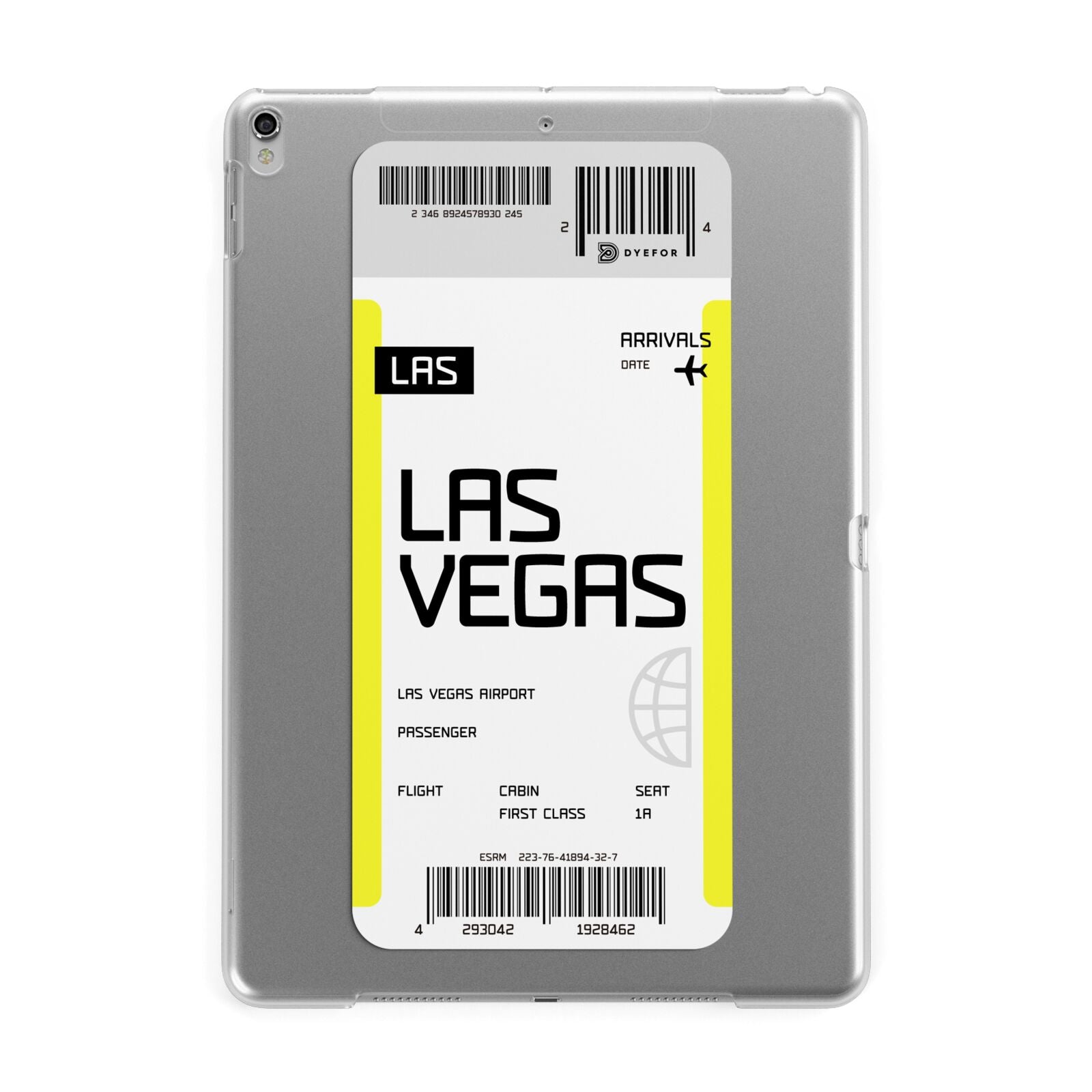 Boarding Pass Apple iPad Silver Case