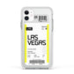 Boarding Pass Apple iPhone 11 in White with White Impact Case