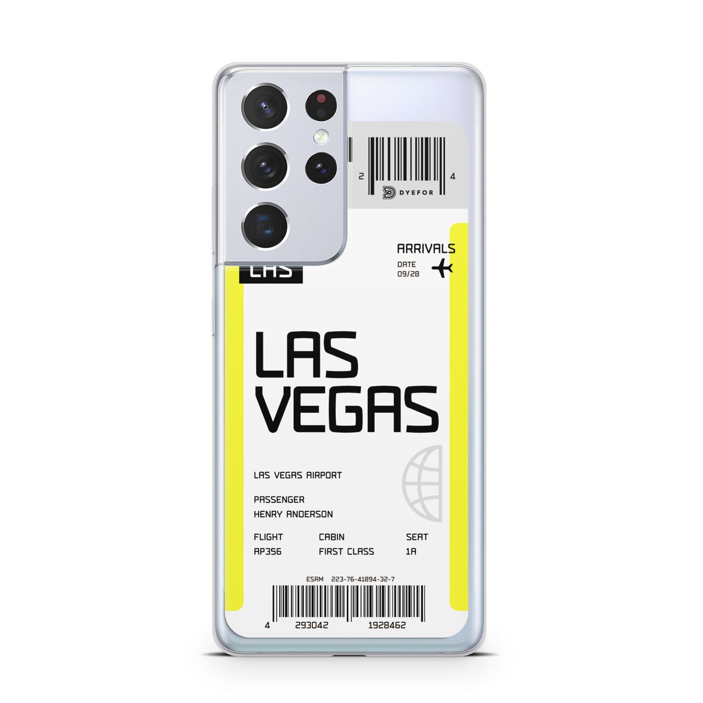 Boarding Pass Samsung S21 Ultra Case