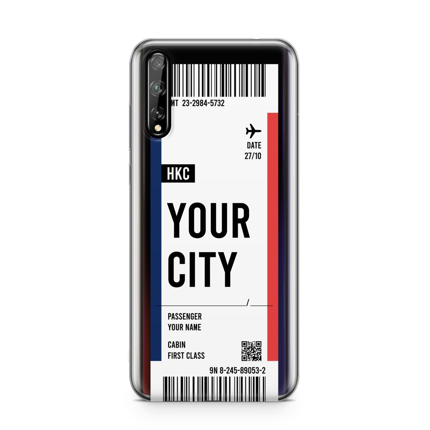 Boarding Pass Ticket Huawei Enjoy 10s Phone Case