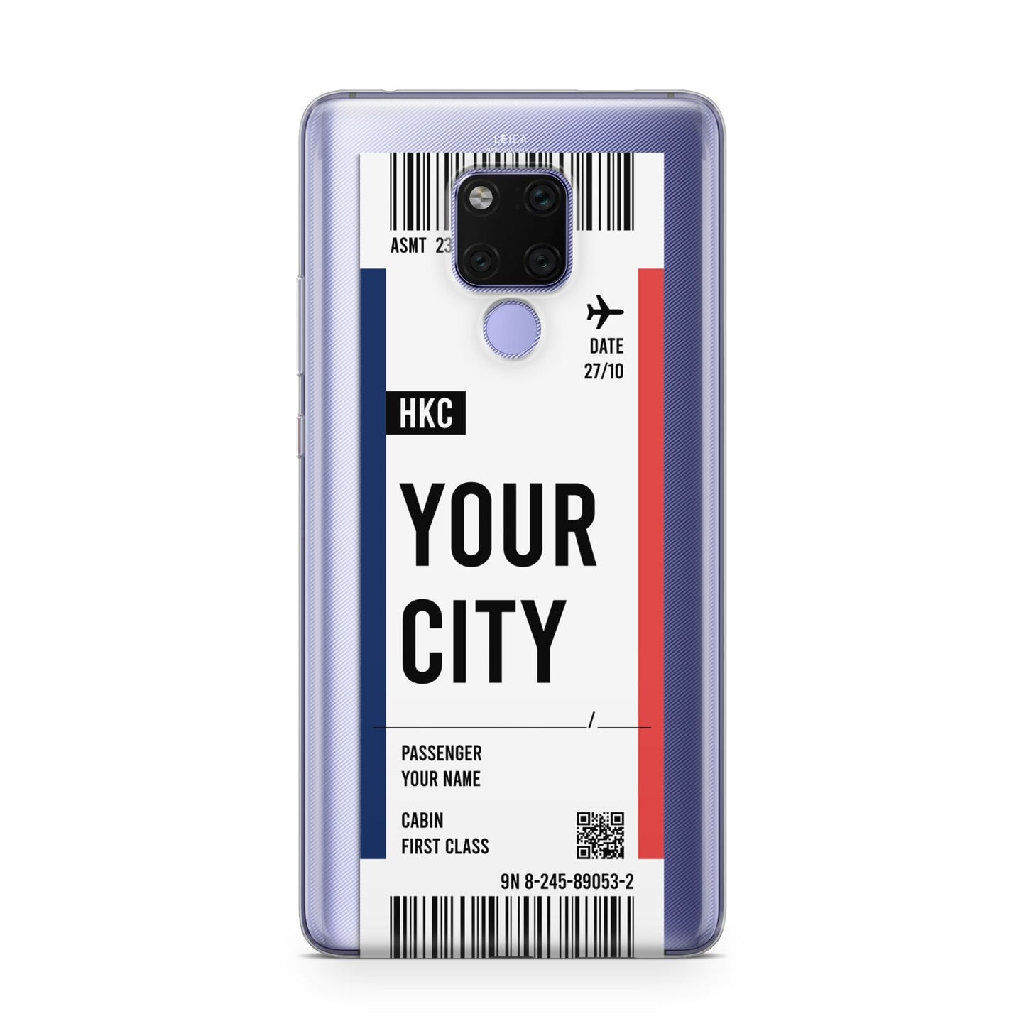 Boarding Pass Ticket Huawei Mate 20X Phone Case