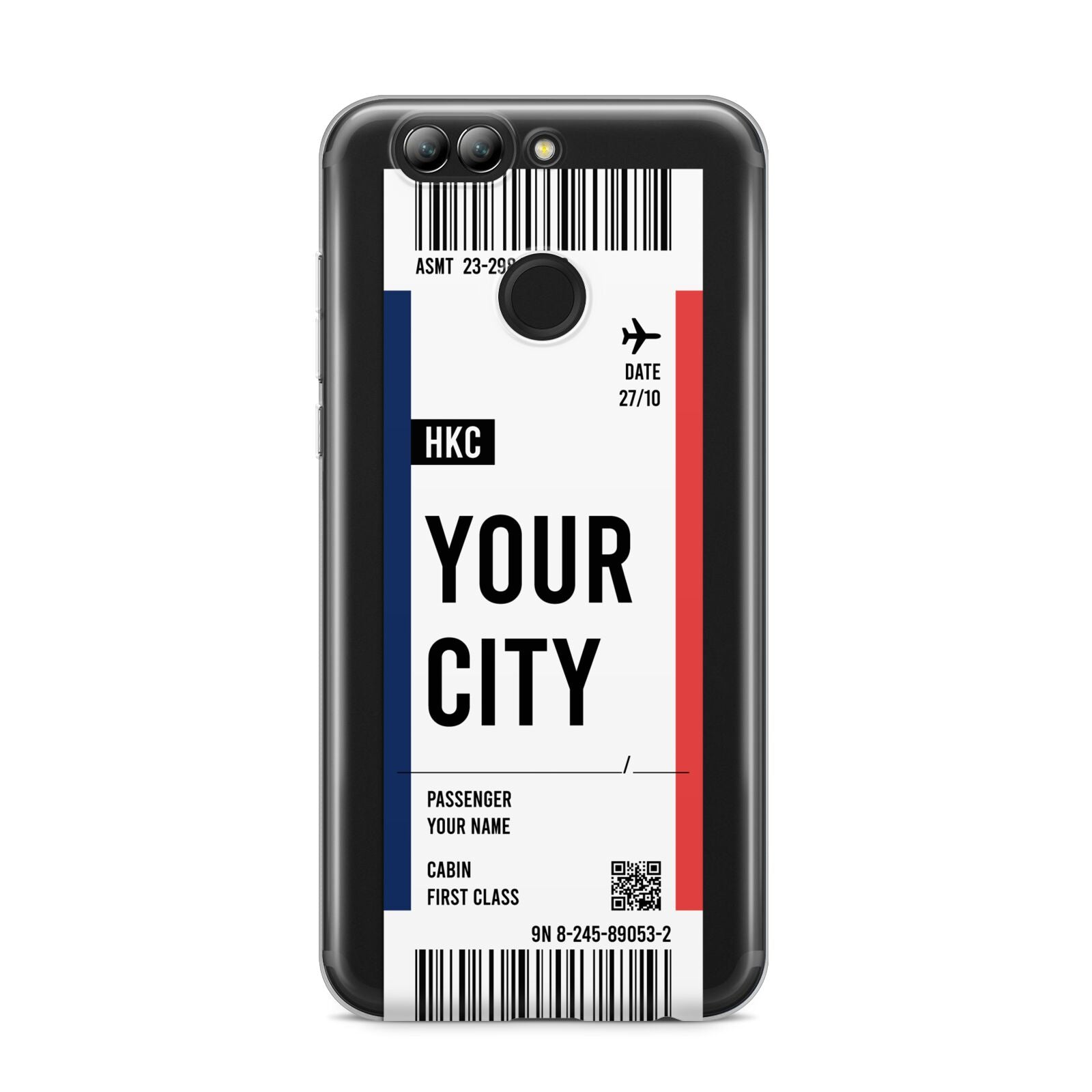 Boarding Pass Ticket Huawei Nova 2s Phone Case