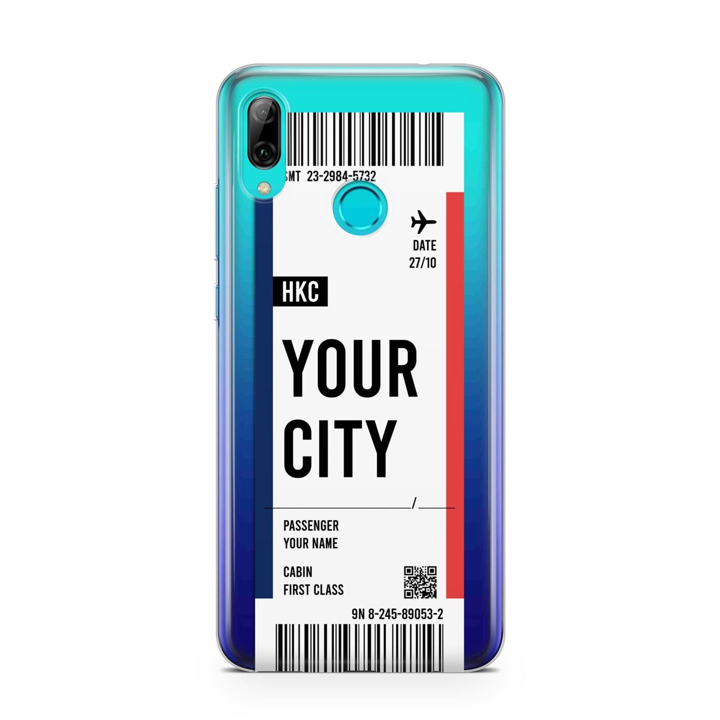 Boarding Pass Ticket Huawei P Smart 2019 Case