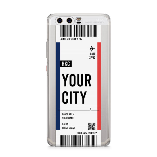 Boarding Pass Ticket Huawei P10 Phone Case