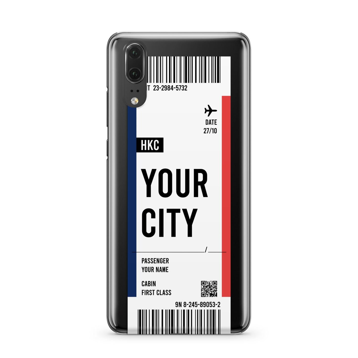 Boarding Pass Ticket Huawei P20 Phone Case