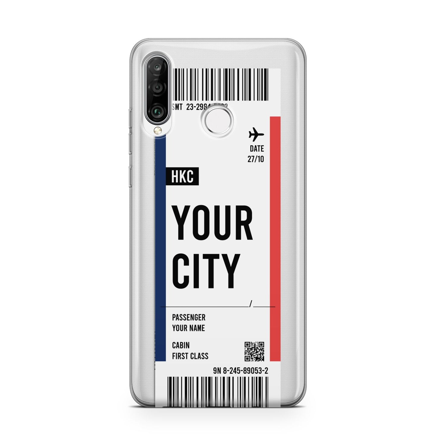 Boarding Pass Ticket Huawei P30 Lite Phone Case