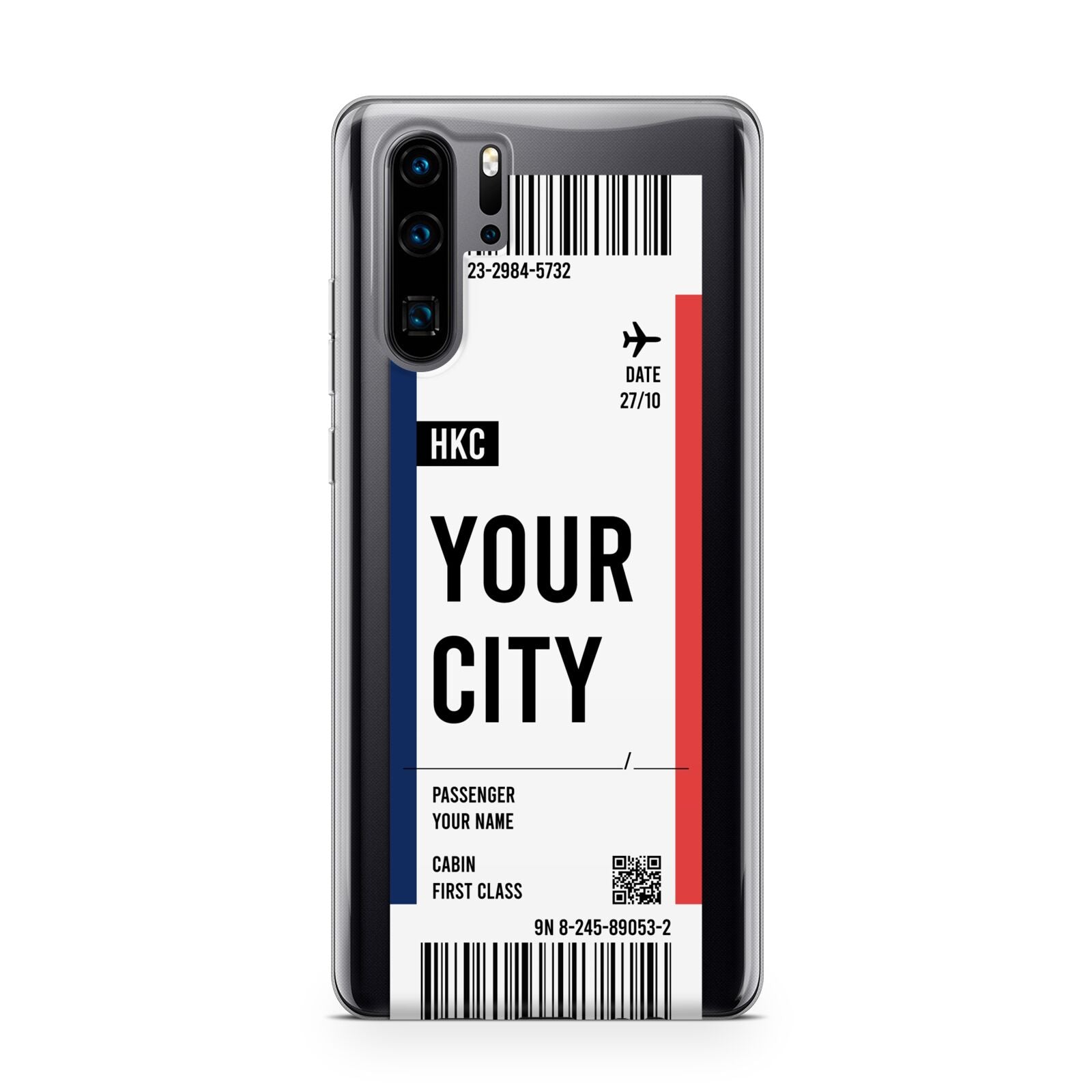 Boarding Pass Ticket Huawei P30 Pro Phone Case