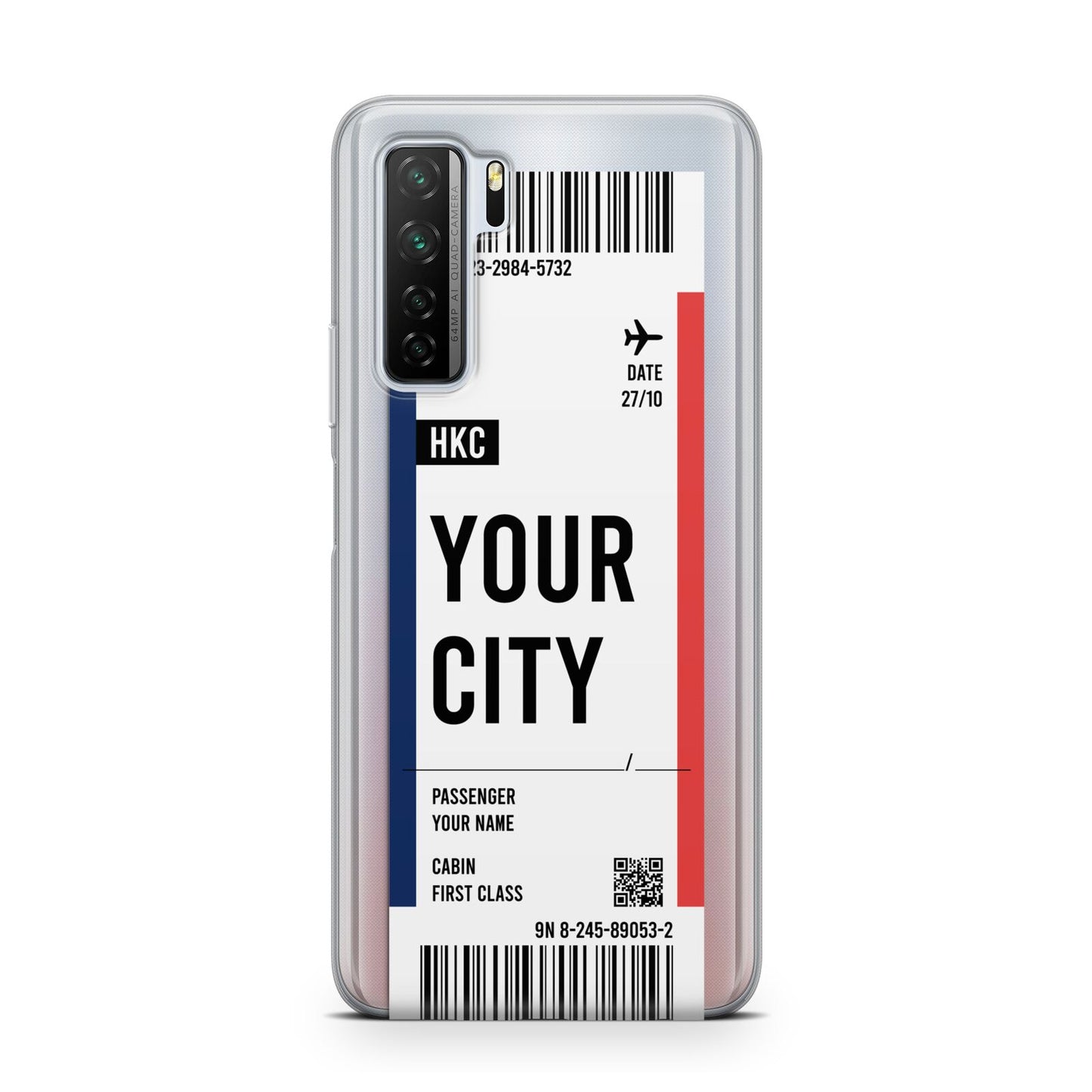 Boarding Pass Ticket Huawei P40 Lite 5G Phone Case