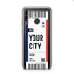 Boarding Pass Ticket Huawei P40 Lite E Phone Case
