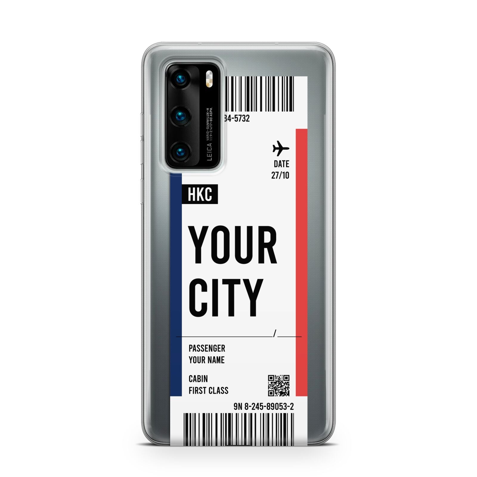 Boarding Pass Ticket Huawei P40 Phone Case