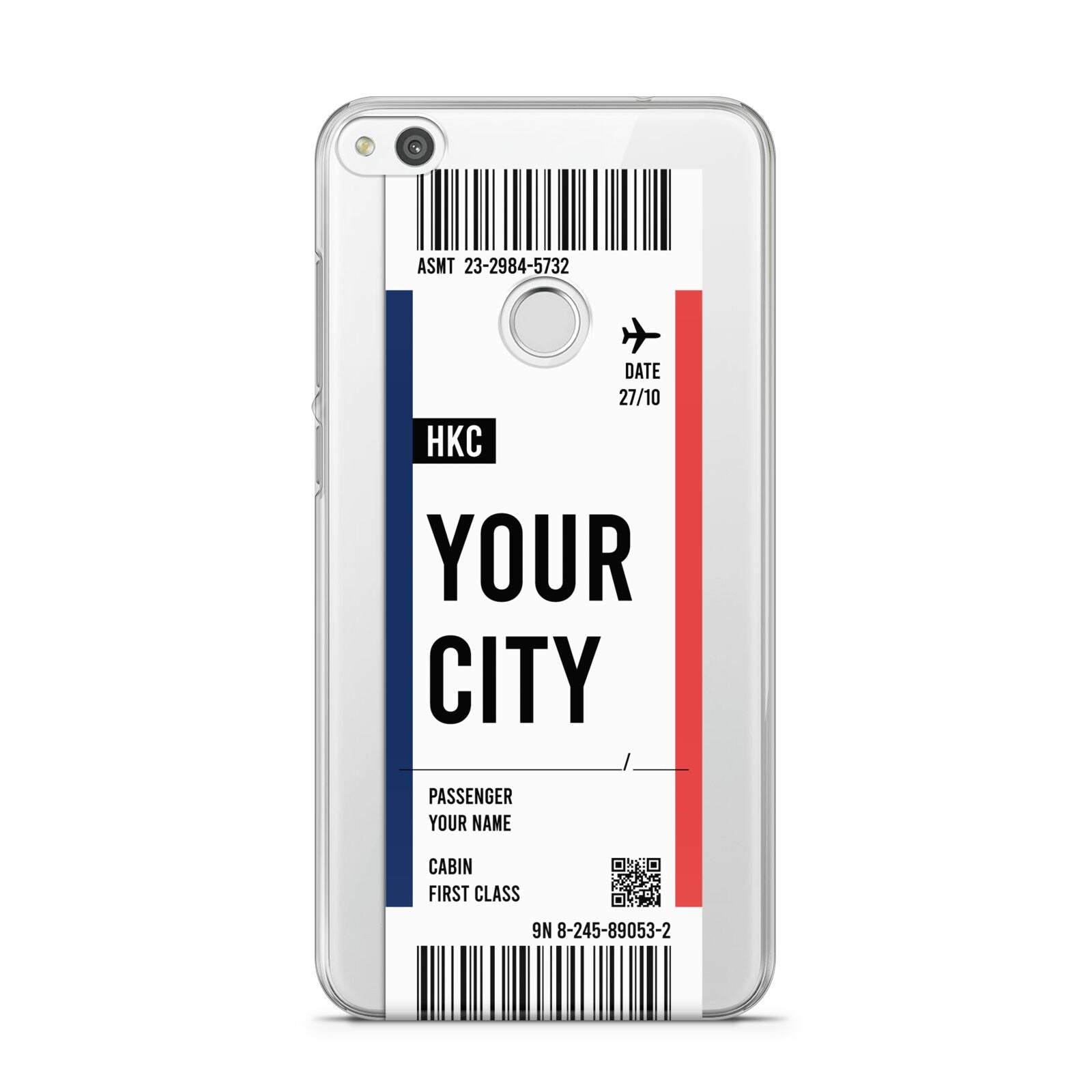 Boarding Pass Ticket Huawei P8 Lite Case